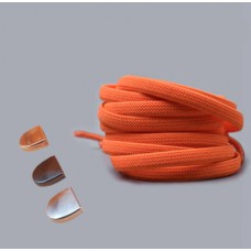 Эластичные шнурки без завязок с металлическим наконечником (Оранжевые)