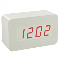 Цифровые настольный часы-будильник VST-863 (белые)