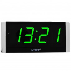 Электронные часы VST-731W-4 (Черные с ярко-зелеными цифрами)