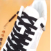 Эластичные шнурки без завязок с металлическим наконечником (Черные)