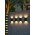 Уличный настенный водонепроницаемы светильник на солнечных батареях для сада и террасы (Теплый белый) х 2 шт