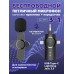 Беспроводной петличный микрофон с шумоподавлением + приемник 3 в 1 для Type-C, Lightning, Aux (Черный)