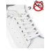 Эластичные шнурки без завязок с металлическим наконечником х5 (Белые)