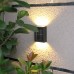 Уличный настенный водонепроницаемы светильник на солнечных батареях для сада и террасы (Теплый белый) х 16 шт