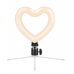 Кольцевая светодиодная лампа в форме Сердца с пультом управления (Черный)