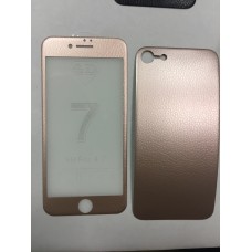 Ультратонкие кожаные стекла Front and Back для iPhone 7 (розовый)