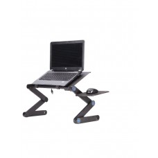 Столик для ноутбука T9 с охлаждением, трансформер (Черный)