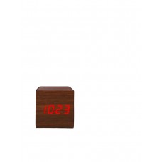 Часы электронные деревянный куб с звуковым управлением VST-869 (Коричневый)