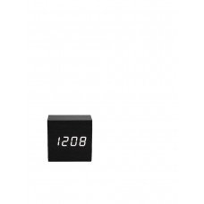 электронные часы деревянный куб с звуковым управлением VST869 (Черный)